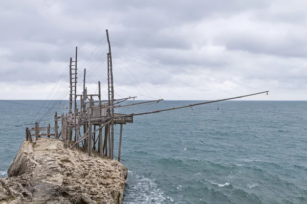 Trabucchi na wybrzeżu Gargano — Zdjęcie stockowe