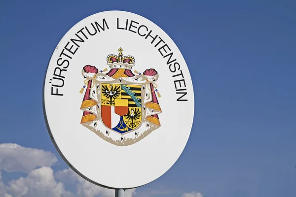 Estado emblema liechtenstein — Fotografia de Stock