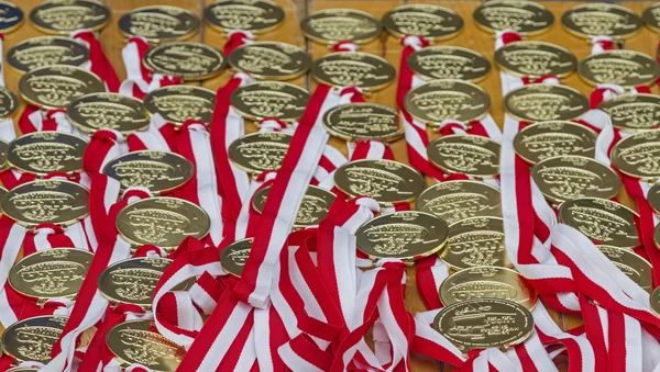 Mange medaljer – stockfoto