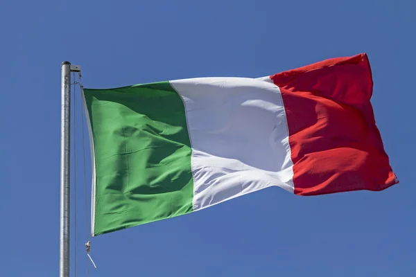 Italiensk flagg — Stockfoto