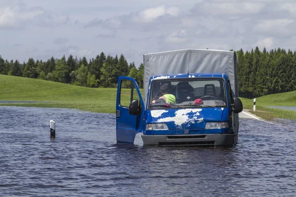 Flooded engine — Stock Photo, Image