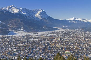 Garmisch and Zugspitze clipart