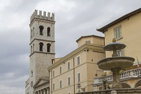 Piazza del Comune v Assisi — Stock fotografie