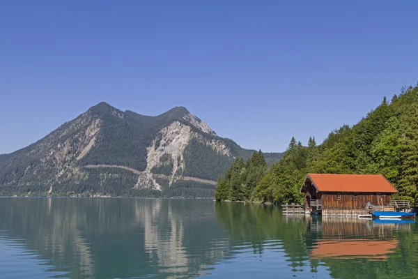 Boathouse στο Walchensee — Φωτογραφία Αρχείου