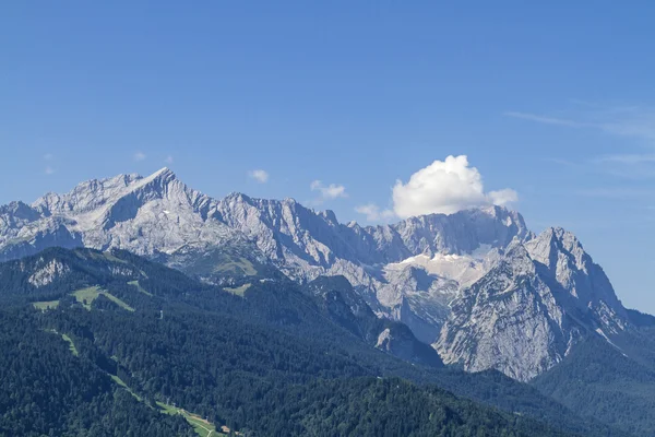 Θέα βουνό Zugspitze — Φωτογραφία Αρχείου