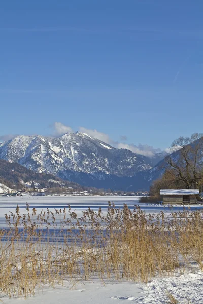 Tegernsee zimą — Zdjęcie stockowe