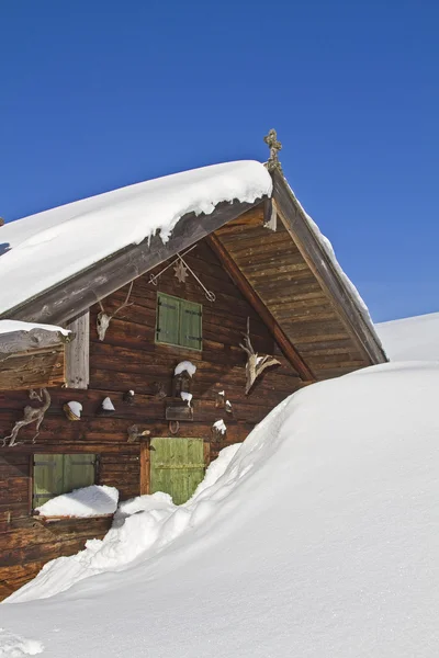 Wasensteiner Hütte im Winter — Stockfoto