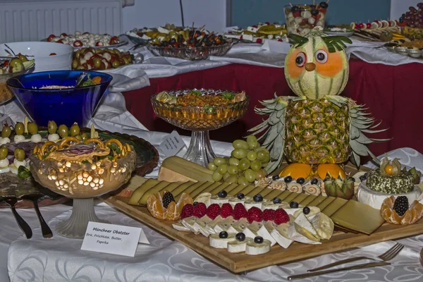 Detail eines festlichen Buffets — Stockfoto