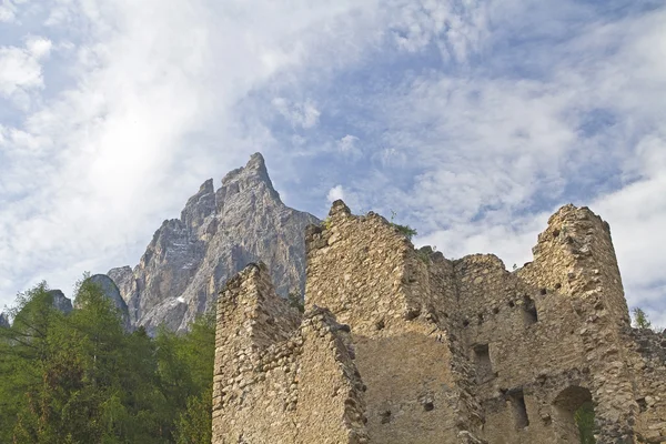 Ruin Hauenstein i Sydtyrol - Stock-foto