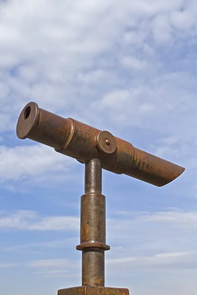 Antikviteter - rustik teleskop — Stockfoto