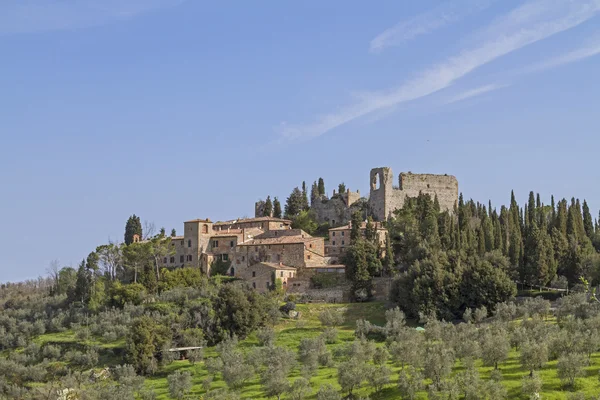 Montisi in Beton — Stockfoto