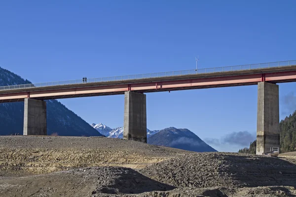 Sylvenstein brug in Opper-Beieren — Stockfoto