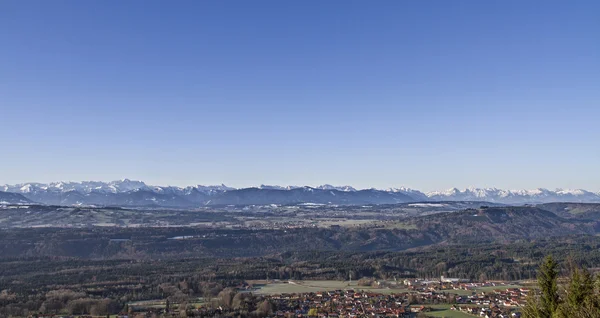 Uitzicht vanaf Hohenpeissenberg — Stockfoto