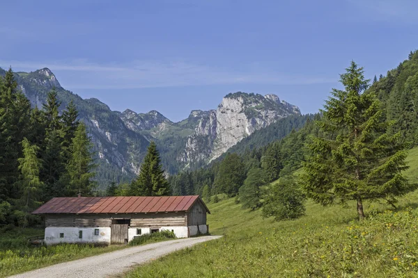 Hauserbauern chýše v horním Bavorsku — Stock fotografie