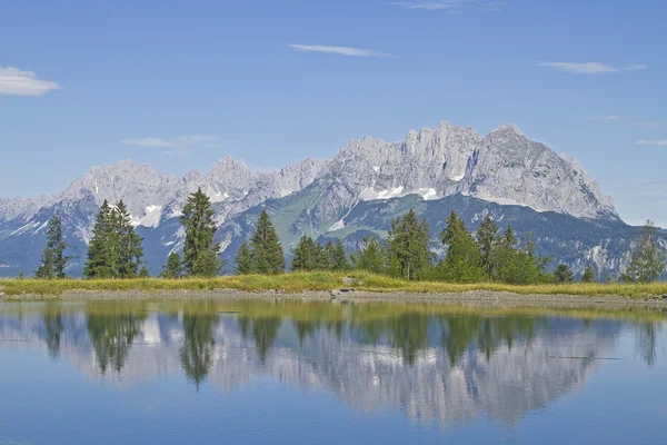 Vista sulle montagne Wilder Kaiser — Foto Stock