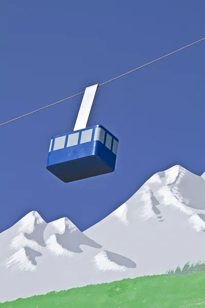 Pittoresca gondola in miniatura — Foto Stock