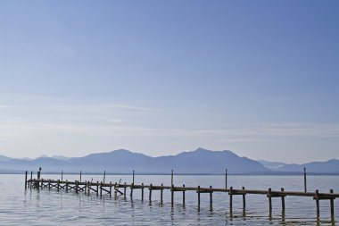 Göl Chiemsee açılış aşamasında