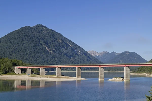 Lake Sylvenstein in Upper Bavaria — Stock Photo, Image