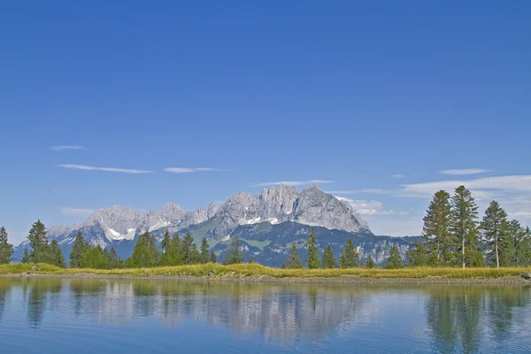 Vista sulle montagne Wilder Kaiser — Foto Stock