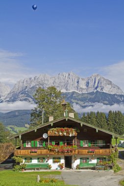 Mountain Farm in Tyrol  clipart
