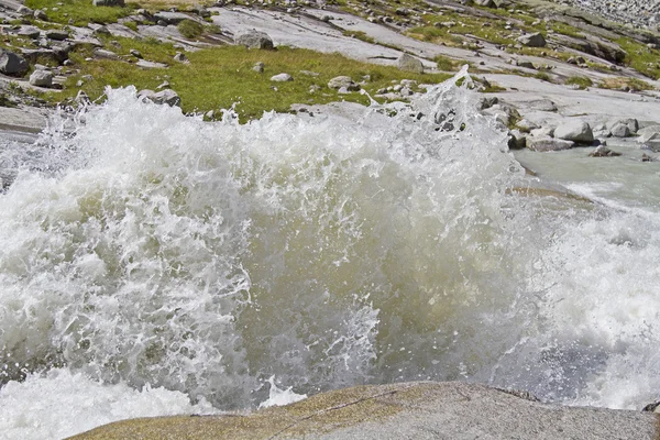 Detalle de la corriente glaciar — Foto de Stock