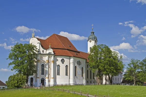 Kościół Wies w Górnej Bawarii — Zdjęcie stockowe