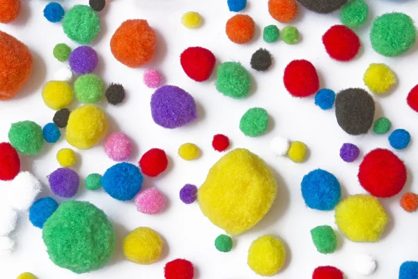 Renkli pamuk topları — Stok fotoğraf