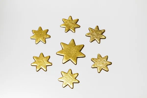 stock image golden stars on white background