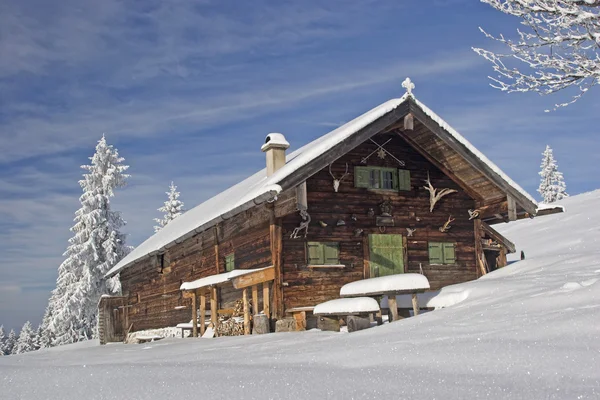 Wasensteiner Alm no inverno — Fotografia de Stock