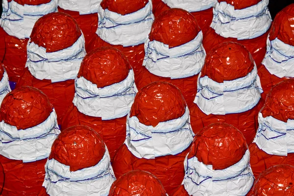 Sfondo - cioccolato Santa Clausole — Foto Stock