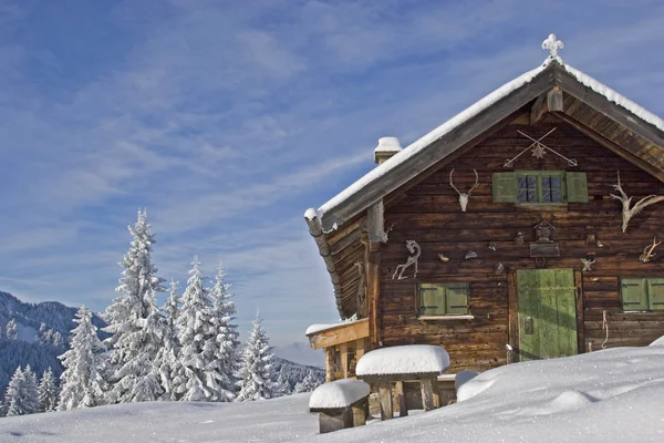 Wasensteiner Alm en hiver — Photo