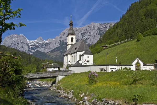 N kraju Berchtesgaden Ramsau — Zdjęcie stockowe