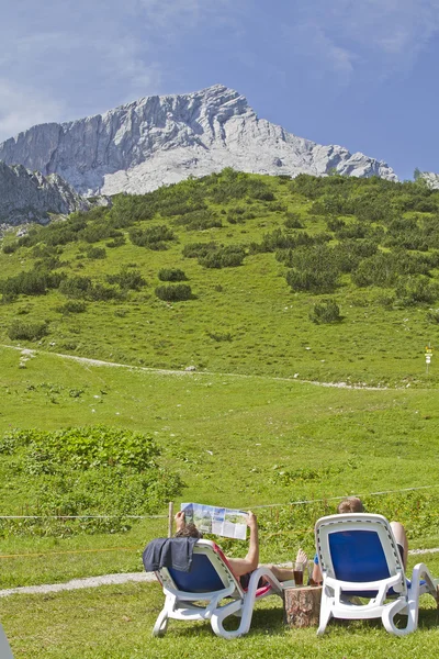 サンラウン ジャーと Alpspitze — ストック写真