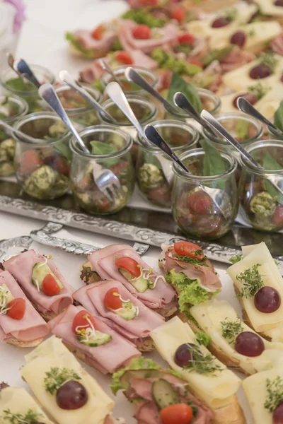 Detail of a festive buffet — Stock Photo, Image