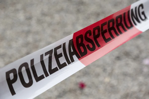 Suç mahalline polis bariyer