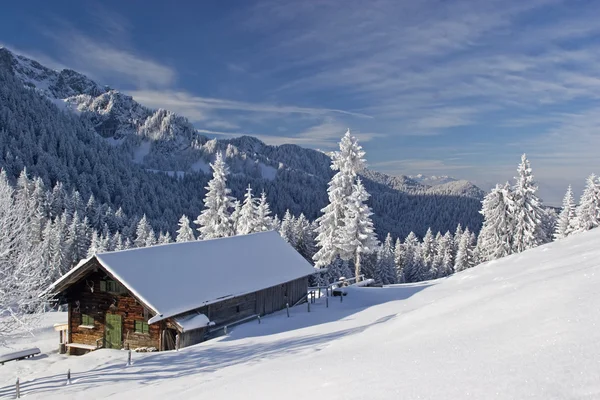 冬の Wasensteiner Alm — ストック写真