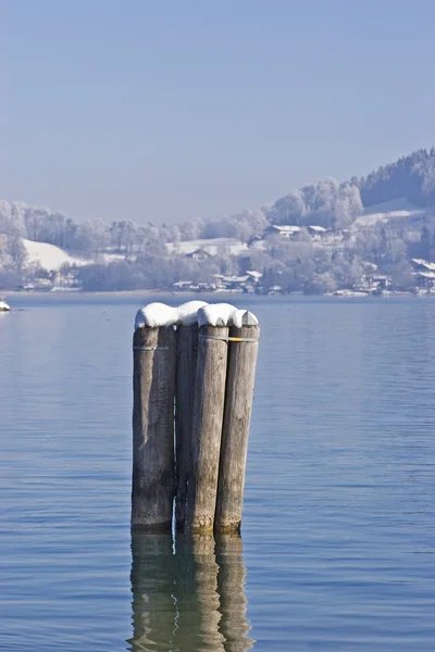 Bolder in lake Tegernsee — Stockfoto