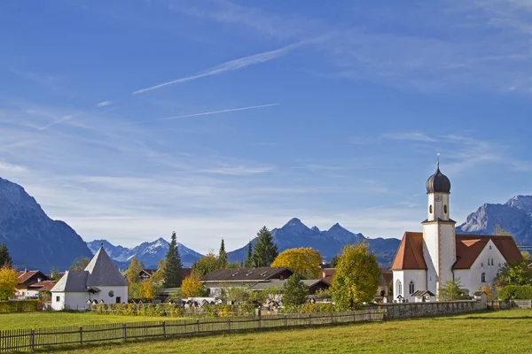 Wallgau na Alta Baviera — Fotografia de Stock