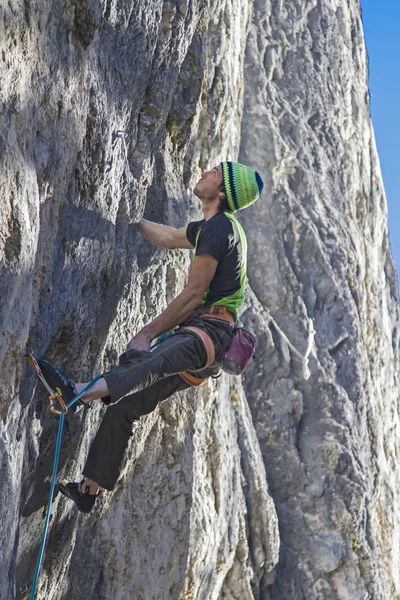 Extreme climbing in Tyrol — Stock Photo, Image