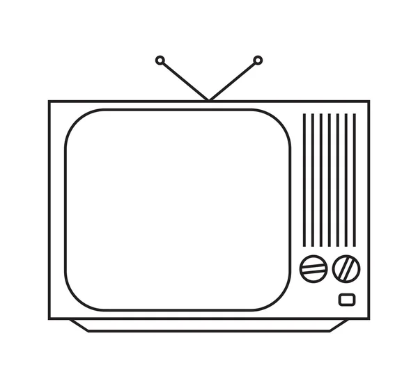 Vintage TV — Stock Vector