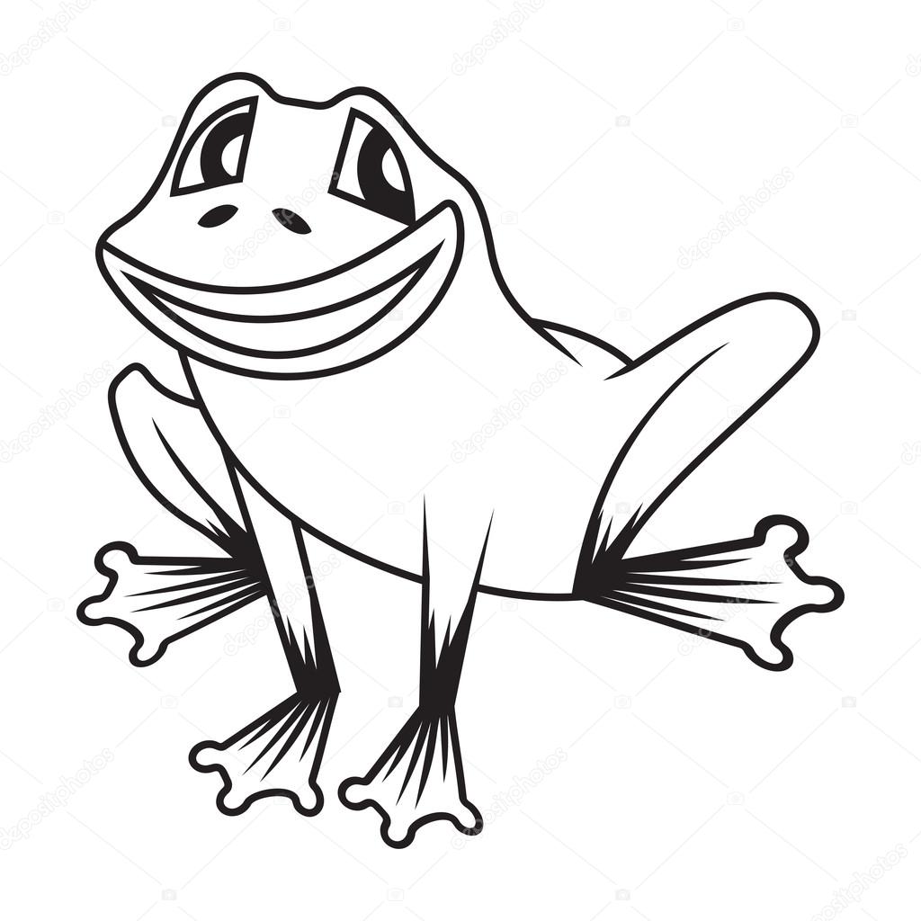 Vector illustration of the frog