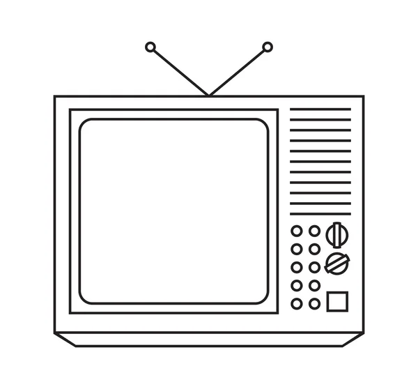 빈티지 Tv — 스톡 벡터