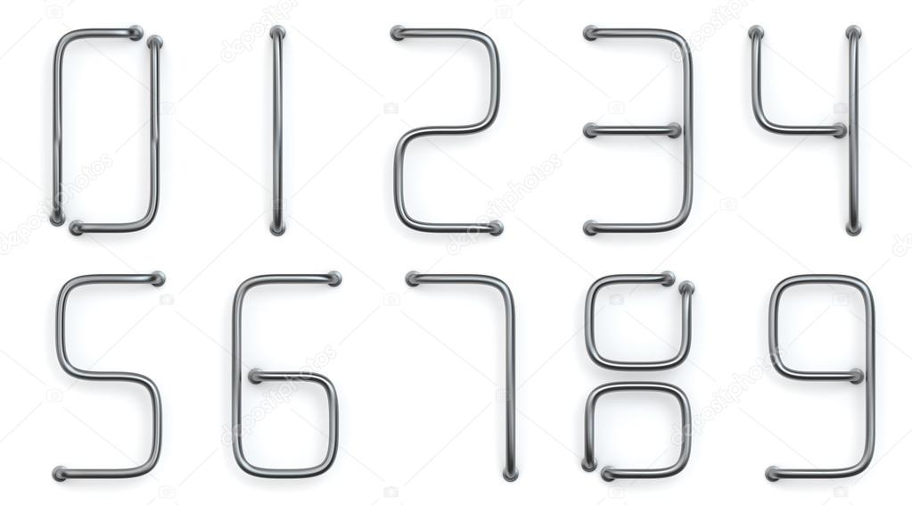 Metal rod numbers