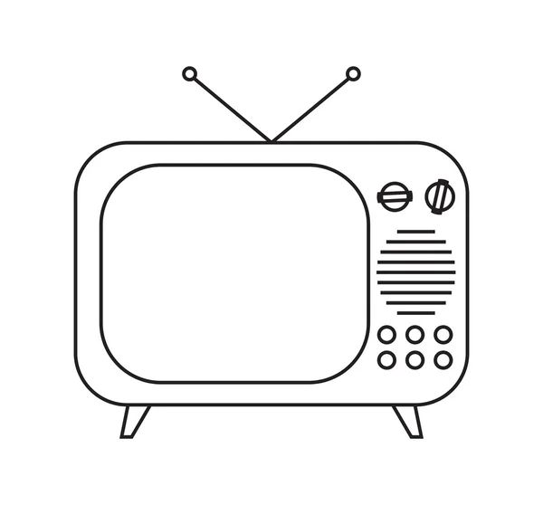 Vintage TV — Stock Vector