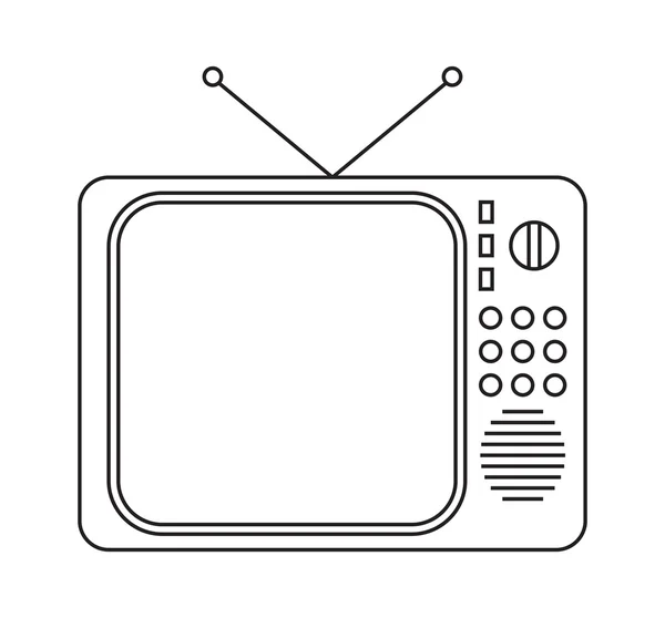 Vintage TV — Stock Vector