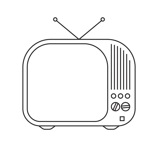 Vintage TV — Stock Vector