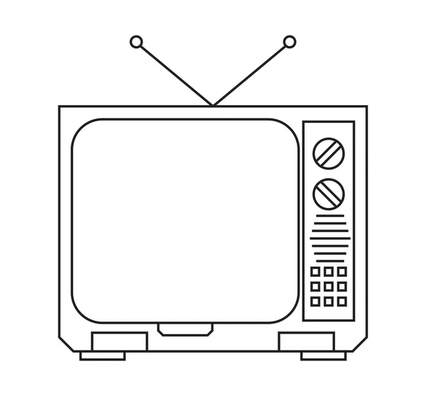Vintage TV — Stock Vector