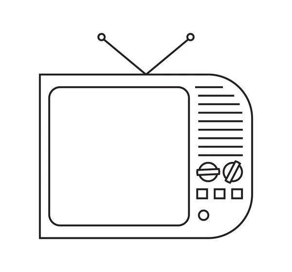 Vintage TV — Stock Vector