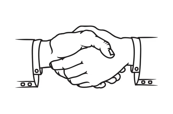 Handshake vector icon — Stock Vector