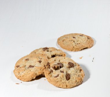 Çerezler çikolata parçaları ile